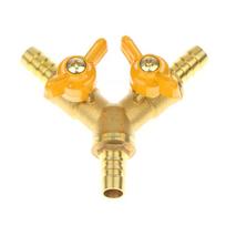 11mm Hose Barb Brass Shut Off Ball Valve 2 Position Switch Adapter for Home Brew Beer Keg Gas Liquid Flow Regulation Onesize