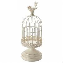 Birdcage Candle Holder Romantic Atmosphere Iron Avian Cage Decor Rustic Charm Decorative Bird L