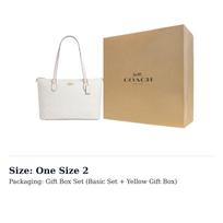 COACH dirbtinės odos pirkinių krepšys, rankinė, peties rankinė, didelė moteriška, kreidos baltumo CW381-IMXU5 One Size 2 beige