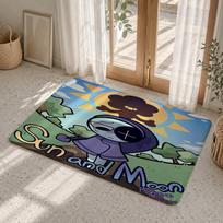 D-Dandys World Pebble Fleece Floor Mat Flannel Rug Non Slip Absorbent Soft Washable For Entryway Hallway Bathroom Kitchen Decor 40x60cm