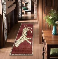 Leopardo Ilgas Koridoriaus Kilimas Restorano Fojė Neslystantis Dekoro Kilimas Patogus Miegamojo Ilgas Kojų Kilimas Svetainės Grindų Kilimėlis 50x150CM