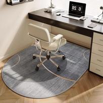 Biuro kėdės kilimėlis, storas neslystantis grindų apsaugas stalui ir kėdei, patvarus kilimas studijoms, miegamajam, namų biurui 60X120CM 24x47inch gray