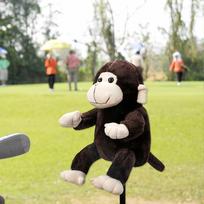 Monkey Doll Golf Wood Headcover Transport Protection Golfing Supplies Sleeve white