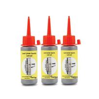 Graphite Powder Lock Lubricant for Door Keyholes Red cap + individual packaging bag + syringe red