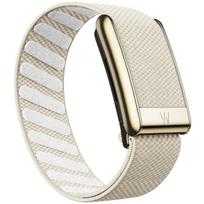 Suitable for Whoop 5.0PEAK/LIFE Wristband Elastic Band Sports Nylon Strap MG with Bright Gold U-Shaped Metal Frame Strap with Le For WHOOP 5.0 beige
