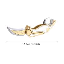3D Printed Knife Foldable Cool Calming Hand Trainer Knife Toy Stress Relief Toy Glossy Color For Collector Boys Kids Adults
