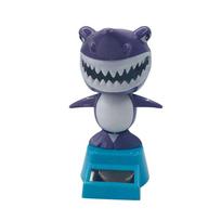 Flip Dolls Car Decor Solar Swing Shark Shaking Head Toy Solar Powered Shark Bobbling Dancing Toys violetinė