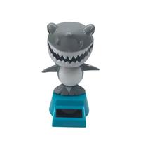 Flip Dolls Car Decor Solar Swing Shark Shaking Head Toy Solar Powered Shark Bobbling Dancing Toys pilka