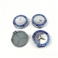 Skirta Mercedes Benz amg Automobilio ratlankio centrinis logotipas Gaubtelis 4 vnt. 75 mm Skirta Mercedes Benz AMG W204 C218 A207 C117 Klasėms W212 S212 X166 W176 W205 W246 DU1 JUYH1 gray
