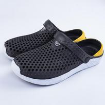 Unisex Fashion Beach klumpės storapadės šlepetės, vandeniui atsparios neslystančios basutės, šlepetės moterims, vyrams 45 pilka