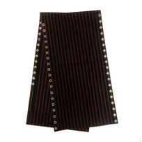 Pakeičiamas audinys, pilkas taisymo audinys poilsio gultui, tinklelio dalis kiemui, sulankstomas atlošiamas lauko gultas Black Red Stripe