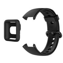Silikoninis dirželis skirtas Xiaomi Mi Watch 2 Lite apyrankei su minkštu dėklu keičiama laikrodžio apyrankė Redmi Watch Mi Poco apyrankė For Mi Watch 2 Lite black
