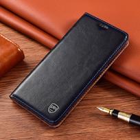Genuine leather flip cover for Apple iPhone 12 series with Crazy Horse design iPhone 17 Pro / 18 Pro