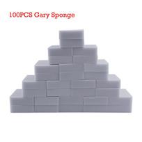 50/100PCS Magic Sponge Eraser Gray Melamine Sponge for Kitchen Bathroom Clean Dishwashing Sponge Household Cleaning Tool