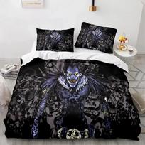 Death Note patalynės komplektas vienvietis dvivietis pilnas karalienės karališko dydžio lovos komplektas suaugusiems vaikams miegamasis antklodės užvalkalų komplektai 3D spaudinys anime Death Note 70x133cm 2pcs