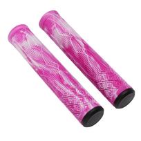 MTB dviračio rankena 22,2 mm TPE guminis vairo dangtelis Minkšta neslystanti rankenos rankena su užraktu vairo gale Rožinė pink