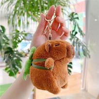 Mielas Kapibaros Pliušinis Raktų Pakabukas Kuprinės Pakabukas Žaislas Automobilio Raktų Pakabukas Dekoravimo Aksesuarai Kawaii Iškamša Lėlė Vaikų Gimtadienio Dovana brown