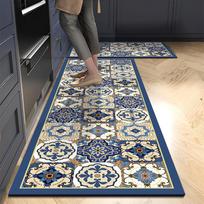 Atsparus vandeniui ir alyvai atsparus diatominio purvo virtuvės kilimėlis – sugeriantis, neslidus, neplaunamas pėdų kilimas 40cm*120cm Stain-Free, Easy Clean