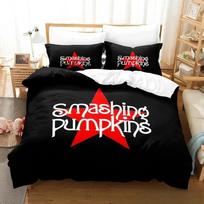 3D Print The Smashing Pumpkins Bedding Set Boys Girls Twin Queen King Size Duvet Cover Pillowcase Bed boys Adult 70x133cm 2pcs black