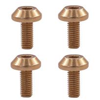 Aluminum Alloy M5*12 Colored Bike Water Bottle Cage Screws brown