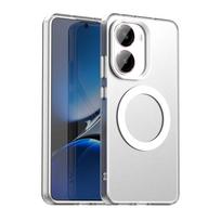 Magnetinis belaidžio įkrovimo dėklas, skirtas Xiaomi Poco X7 Pro X6 Pro 5G, Dangtelis, Saldainių spalvos, Skaidrus galinis dangtelis Poco X6 Pro balta