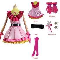Japoniški Anime Oshi No Ko Merginos Hoshino Ai Cosplay Kostiumas Karnavalo Derliaus Rožinė Lolitos Suknelė Rubii Akvamarino Mokyklos Uniforma Perukas 5T (120) gray