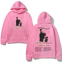Alex Warren-2026 Europos arenų turas Hoodie Laisvas aukštos kokybės animacinių paveikslėlių spaudos džemperis su gobtuvu ir vilnos pamušalu Patogus Hoodie S pink