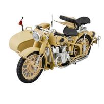 1/10 Ural M72 TSRS Šoninis Motociklas Lydinio Metalo Lieto Modelio Motociklas Garsas Ir Šviesa Vaikų Žaislinis Automobilis Simuliaciniai Papuošalai geltona