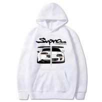 Initial D Supra Hoodies Vyrams Ir Moterims, Manga Spausdinimo Laisvas Kasdienis Džemperis, Ilgomis Rankovėmis, Japoniško Stiliaus, Pavasaris Ruduo S-3xl L gray