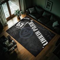 Juosta L-Linkin Cool P-Park Durų kilimėlis Įėjimas Neslystantis Plaunamas Virtuvės kilimas Svetainės Koridoriaus kilimas Vonios kambario dekoracija 40x60cm black