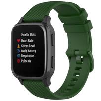 20 mm silikoninė laikrodžio apyrankė, skirta Garmin Venu SQ išmaniajam laikrodžiui, apyrankė Forerunner 245 645 Music 55, riešo dirželio keitimo dirželis Forerunner 245 Music armijos žalia spalva