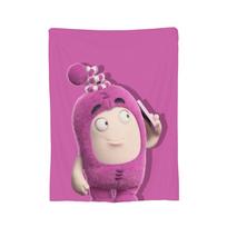 Oddbods Pogo Blanket  Flannel Awesome Breathable Throw Blankets for Bed Sofa Textile Decor, 30x40in pink