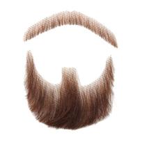 Dirbtinė barzda Dirbtiniai ūsai Natūraliai atrodantys žmogaus plaukai Dirbtinė barzda Realistiška kostiumo barzda Helovino Cosplay Aksesuarai beige