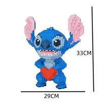 33CM Stitch Statybiniai blokeliai - Geriausias „pasidaryk pats“ statybos žaislas vaikams ir suaugusiems, mėgstantiems iššūkius, „pasidaryk pats“ dėlionės statybiniai blokeliai blue