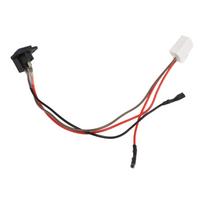 Vaikiško elektrinio transporto priemonės įkroviklio lizdo adapteris 6V 12V 24V sprendimas B gray