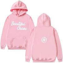 KATSEYE GRAŽUS CHAOSAS Hoody Madingas Laisvalaikio Hoody Gerbėjų Dovanoms Madingi Gatvės Drabužiai Moterims Vyrams Ilgomis Rankovėmis Megztiniai S rožinė