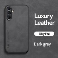 Prabangus odinis telefono dėklas, skirtas Samsung Galaxy A57 A37 A56 A36 A16 A55 A54 A53 A07 A17, švelnesnis, šilkinis, minkštas dėklas, skirtas automobilio laikikliui For Galaxy A37 gray