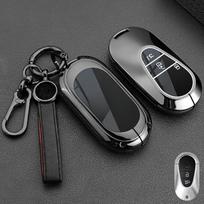 Automobilio rakto dėklas Dangtelis Korpusas Mercedes Benz C E S Klasės GLC W206 W223 W214 E300 C260 C300 S450 S500 S400 Raktelio Priedai black