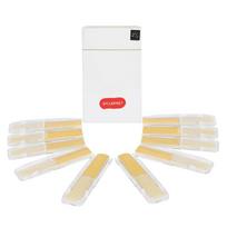 10 Pieces Alto Saxophone Sax Reeds Size 2.5 Strength 2 1/2 Alto Saxophone Reeds Alto Saxophone Reeds with Individual Box white