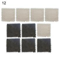 10vnt./rinkinys 30*30cm Dėlionės kilimėlis ilgu plauku Lengvai montuojamos kvadratinės purios kiliminės plytelės Pliušinis plotinis kilimas svetainei gray
