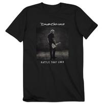David Gilmour David Gilmour Britų muzikantas Rokenas Amerikietiškas prekės ženklas Medvilniniai trumparankoviai marškinėliai Patogūs ir pralaidūs orui L black
