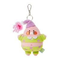 SpongeBob X Kakao Friends Baby Chunshik Patrick Plush Keychain Doll Korean Cute Kawaii Soft Keyring white