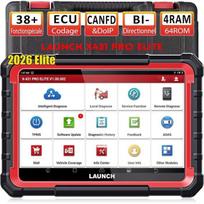 Diagnostikos lagaminas - LAUNCH - X431 Pro Elite - Dvipusis - ECU kodavimas internetu - OBD2