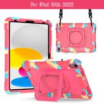 Stand Case Universal for IPad A16 2025 11th 10.9 2022 10thGen A3354 A3355 A3356 A2757 A2777 A2696 360 Rotating Handle Grip Cover iPad 10.9 2022-10th yellow