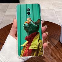 Dėklas OnePlus 6 Dėklas OnePlus 6T Telefonui Dėklas Estetiškas Madingas Mielas Katės Animacinis Filmas Minkštas Silikonas Skaidrus TPU Galinis Dangtelis OnePlus 6T gray