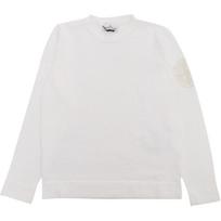 Stone Island Sweatshirt Kids Solid Logo Pullover Crew Neck Long Sleeve Kids tops White 8016502B0-V0001 10 white