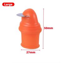 Rubber Thumb Knife Vegetable Picking Tools 90 Angel Blade Pepper Bean Harvesting Knife Plant Flower Blade Garden Gloves 2 Sets orange