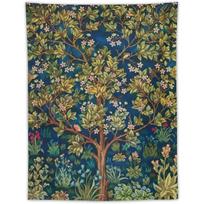 William Morris'o Gyvybės medžio gobelenas 150x100 juoda