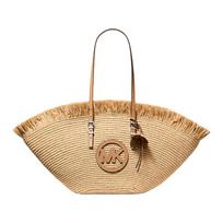 MICHAEL KORS shoulder bag Isa brand graphic print Fan-shaped striped tassel weaving technology is fashionable and smart Artificial cotton Shopping ruda