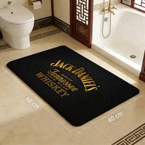 J-Jack-Daniels viskio rašto koridoriaus kilimas, skalbiamas, neslystantis, svetainės sofos kėdžių zona, virtuvės durų kilimėlis, kilimas 40cm x 60cm